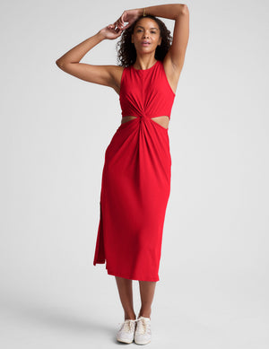 Around The World Front Twist Dress