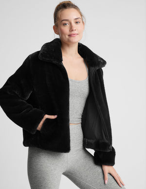 On The List Faux Fur Jacket