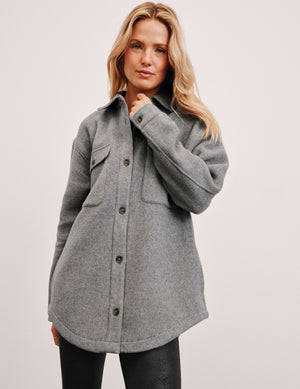 Insulated Wool Shirt Jacket