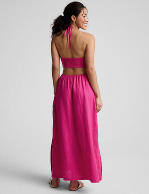 SoftWash Linen Halter Dress