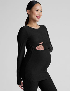 Featherweight Count On Me Maternity Crew Pullover