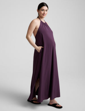 Go With The Flow Halter Dress