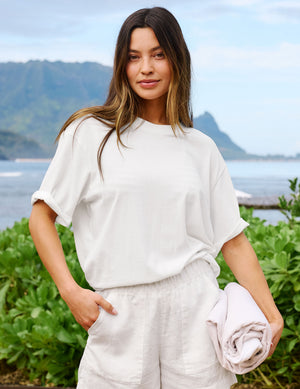 SoftKnit Better Than Ever Oversized Cotton Tee